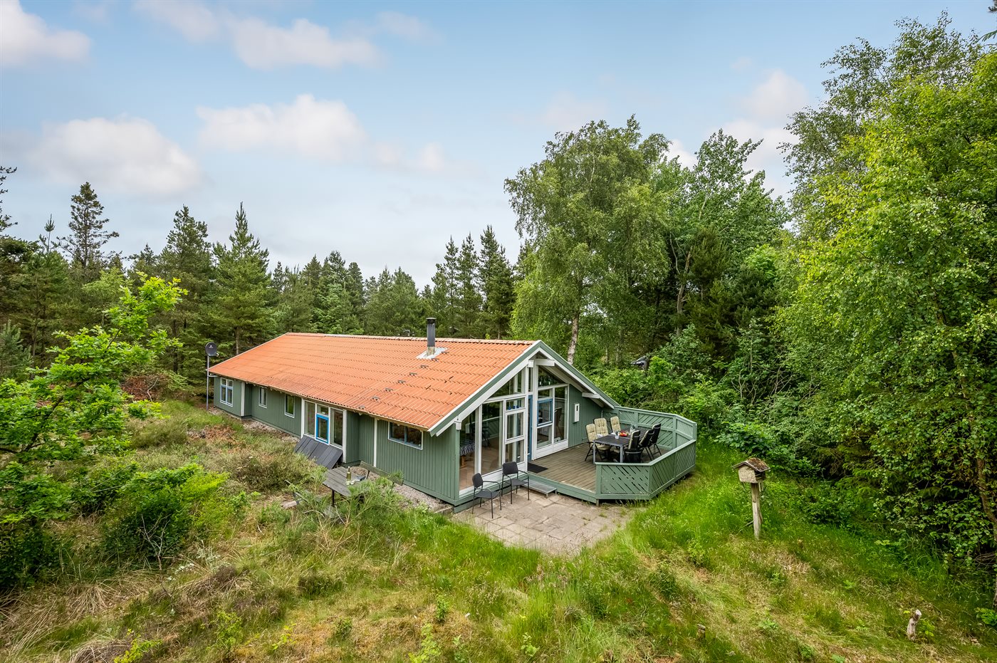 Urlaubstraum im Wald: Gemütliches Ferienhaus in Oksbøl