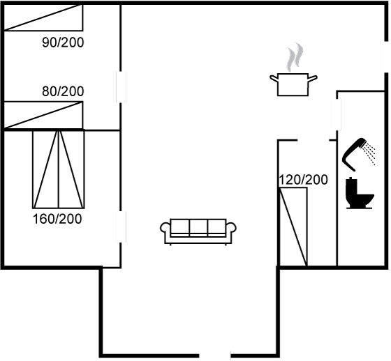 Grundriss Urlaubstraum in Sønderho: Dein gemütliches Ferienhaus