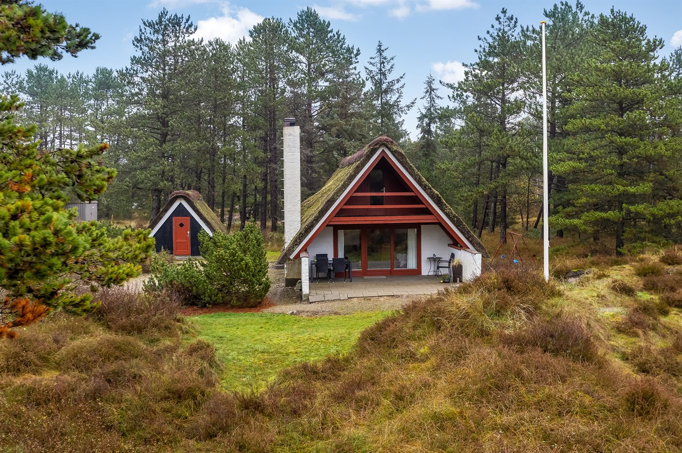 Ferienhaus auf Römö mit Sauna, Kamin und großem Naturgrundstück