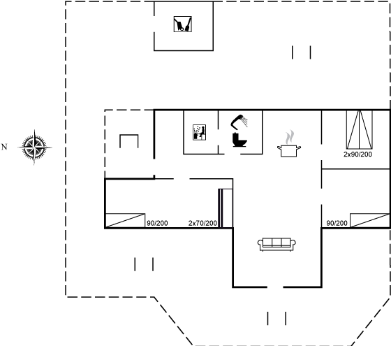 Grundriss Ferienhaus 29-1947 in Römö, Lakolk
