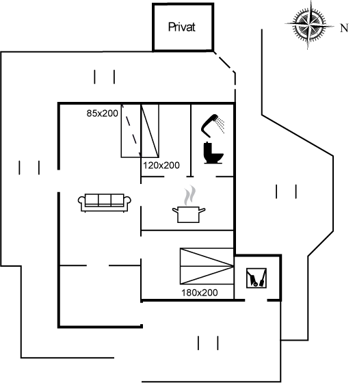Grundriss Ferienhaus 29-2106 in Römö, Lakolk