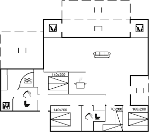 Grundriss Ferienhaus 29-2133 in Römö, Bolilmark