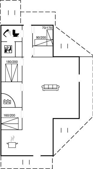 Grundriss Ferienhaus 29-2180 in Römö, Kongsmark