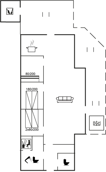 Grundriss Ferienhaus 29-2208 in Römö, Kongsmark