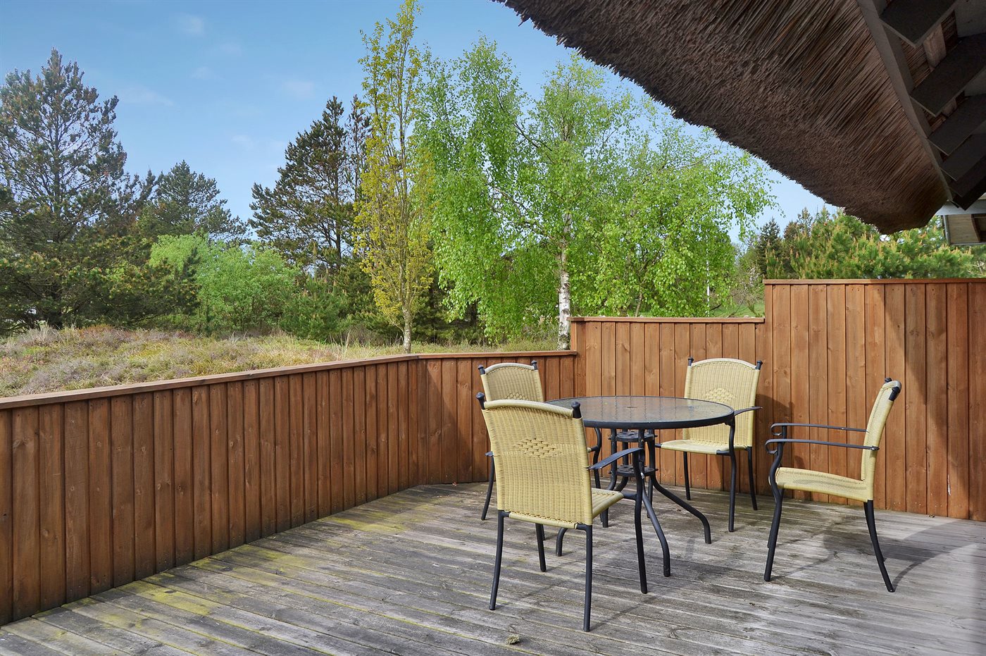 Reetdach-Idylle mit Sauna und Weitblick im Grünen auf Rømø - Bild 3