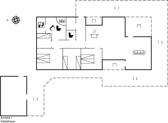 Grundriss Ferienhaus 29-2380 in Römö, Lakolk
