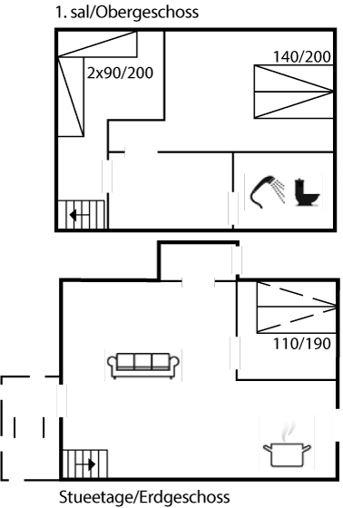 Grundriss Ferienhaus 29-2458 in Römö, Havneby