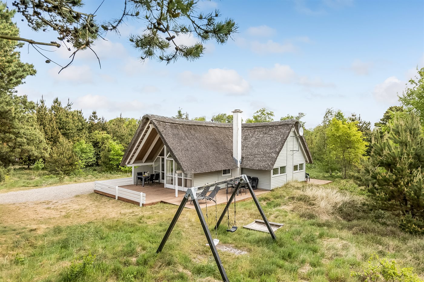 Gemütliches Reetdachhaus mit Sauna in Römö nahe dem Strand