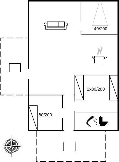 Grundriss Ferienhaus 29-3218 in Arrild