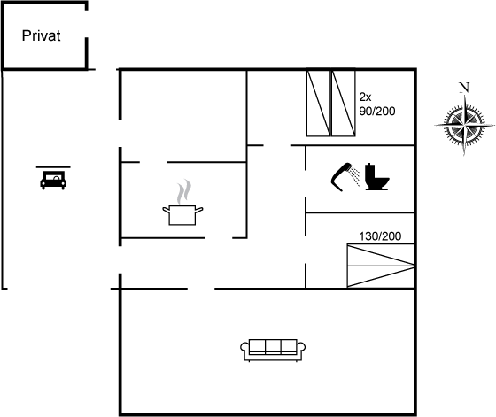 Grundriss Ferienhaus 29-4062 in Ballum