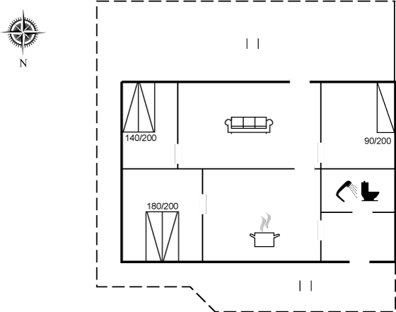 Grundriss Ferienhaus 29-4140 in Skärbäk