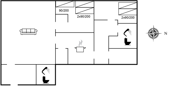 Grundriss Ferienhaus 29-5114 in Höjer