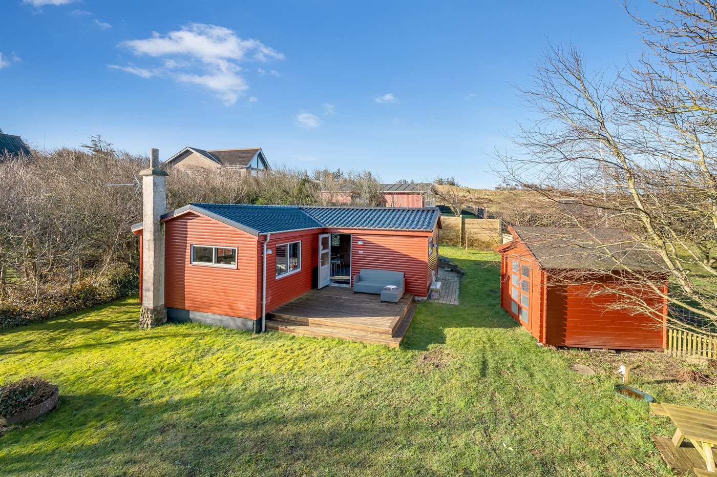 Gemütliches Ferienhaus mit Fjordblick in Toftum Bjerge