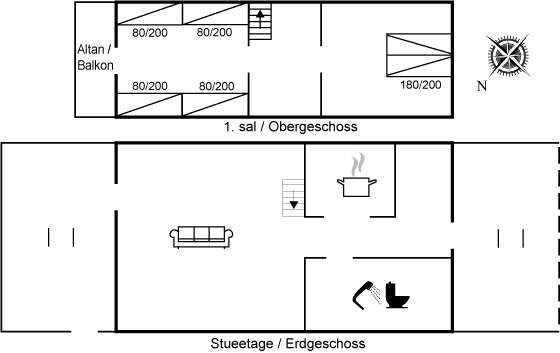 Grundriss Ferienhaus 36-0007 in Gatten