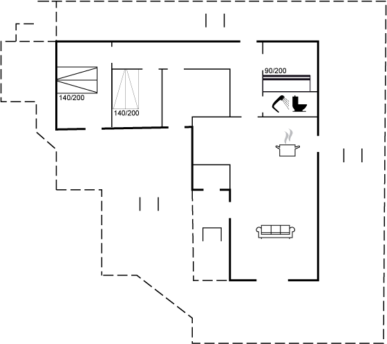 Grundriss Ferienhaus 41-0131 in Bratten