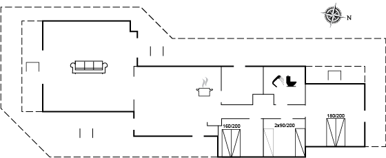 Grundriss Ferienhaus 41-0149 in Bratten