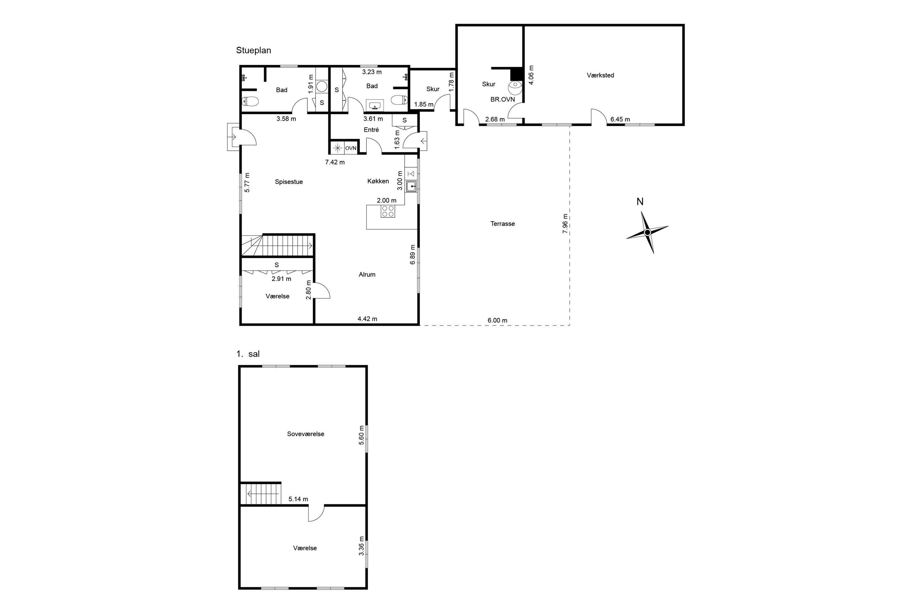 Grundriss Ferienhaus 42-0283 in Lyngsaa