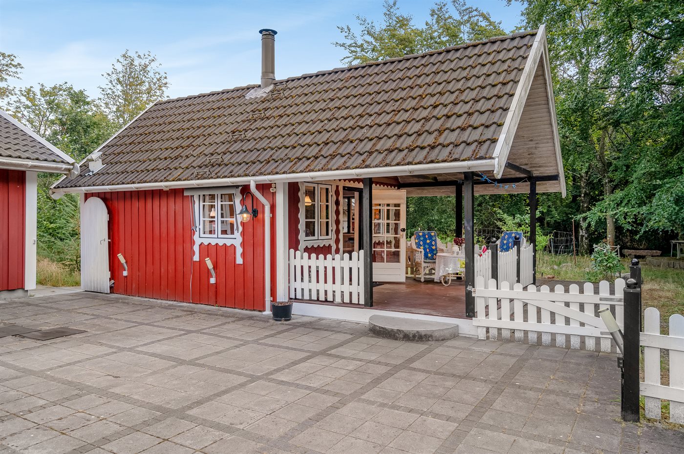 Wald-Tiny-House mit Sauna, Kamin und Nähe zum Meer in Lyngsaa