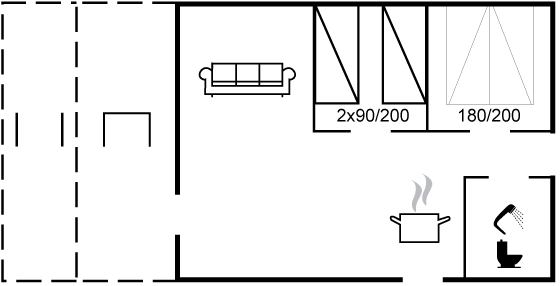 Grundriss Ferienhaus 44-0545 in Hou