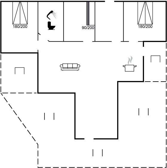 Grundriss Ferienhaus 44-0557 in Hou