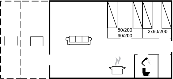 Grundriss Ferienhaus 44-0559 in Hou