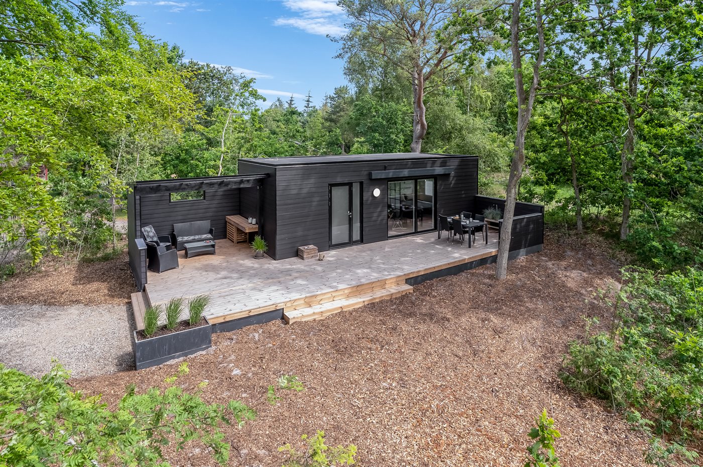 Kuscheliges Tiny House am Meer mit Sauna und Meerblick