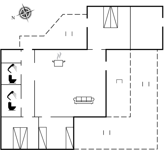 Grundriss Ferienhaus 44-1185 in Bisnap, Hals