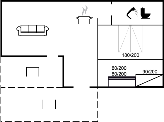 Grundriss Ferienhaus 45-0154 in Egense