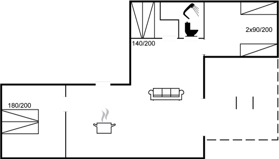 Grundriss Ferienhaus 45-3257 in Öster Hurup