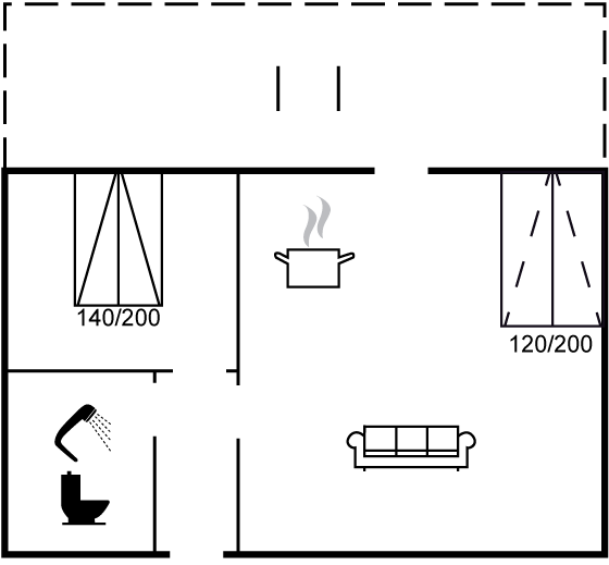 Grundriss Ferienhaus 46-1504 in Mariager