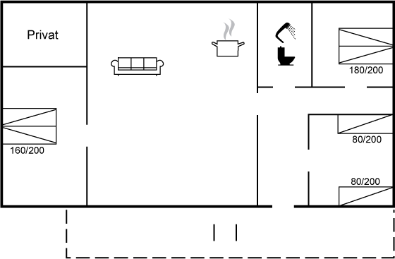 Grundriss Ferienhaus 47-0018 in Läsö, Byrum