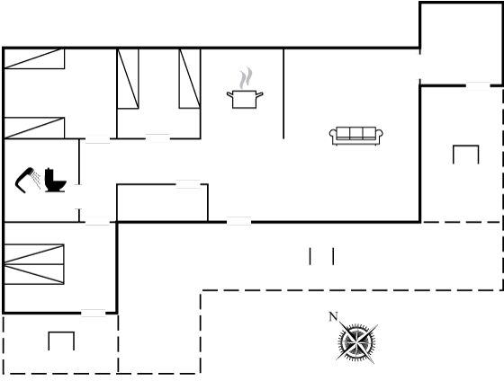 Grundriss Ferienhaus 47-2032 in Läsö, Vesterö Süd