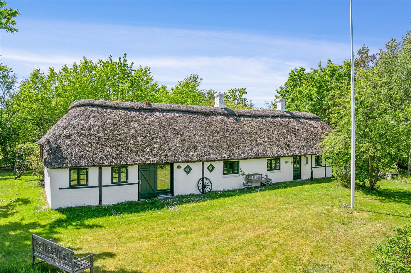 Reetgedecktes Inselhaus mit Sauna, Garten & viel Ruhe auf Läsö