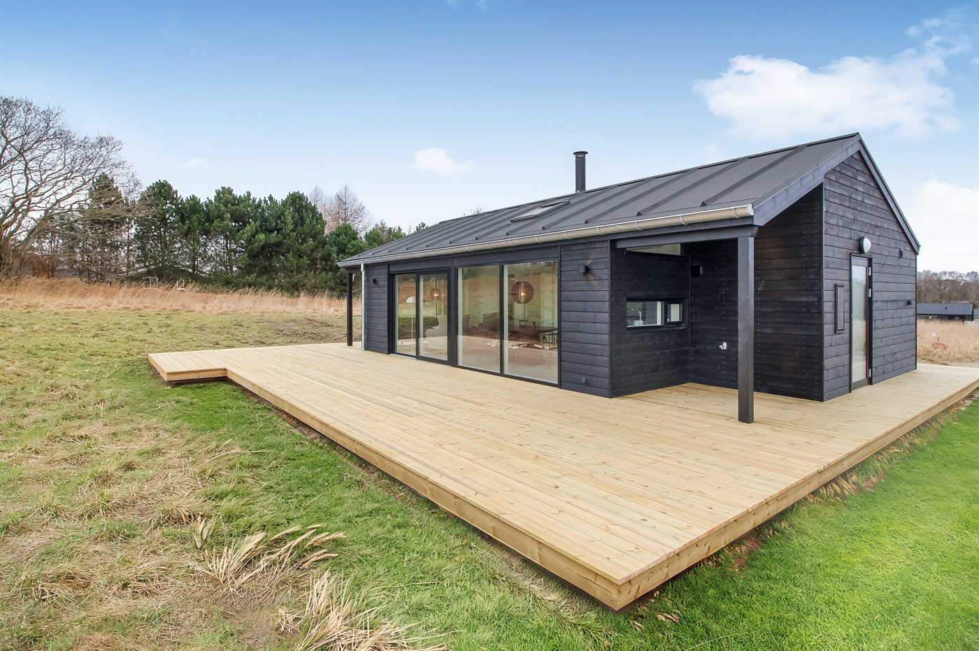 Ferienhaus Fjellerup Strand mit Meerblick – 6 Personen