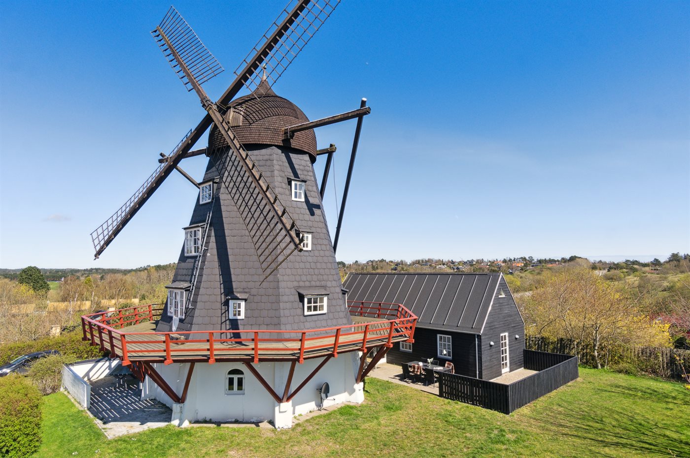 Einmalige Mühle in Ebeltoft: Dein Urlaubstraum am Meer!
