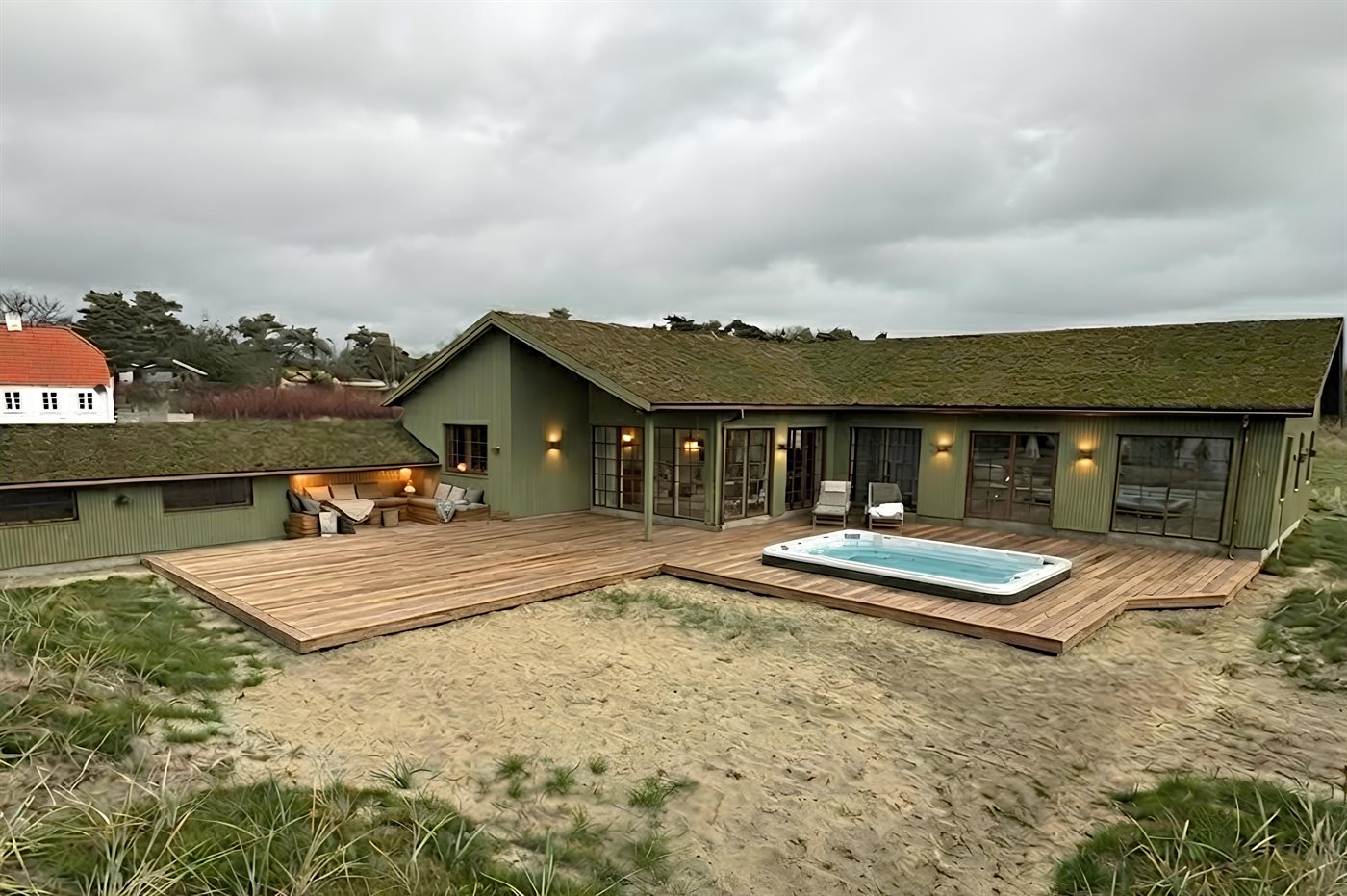 Luxus-Ferienhaus mit Pool, Sauna und Meerblick bei Ebeltoft