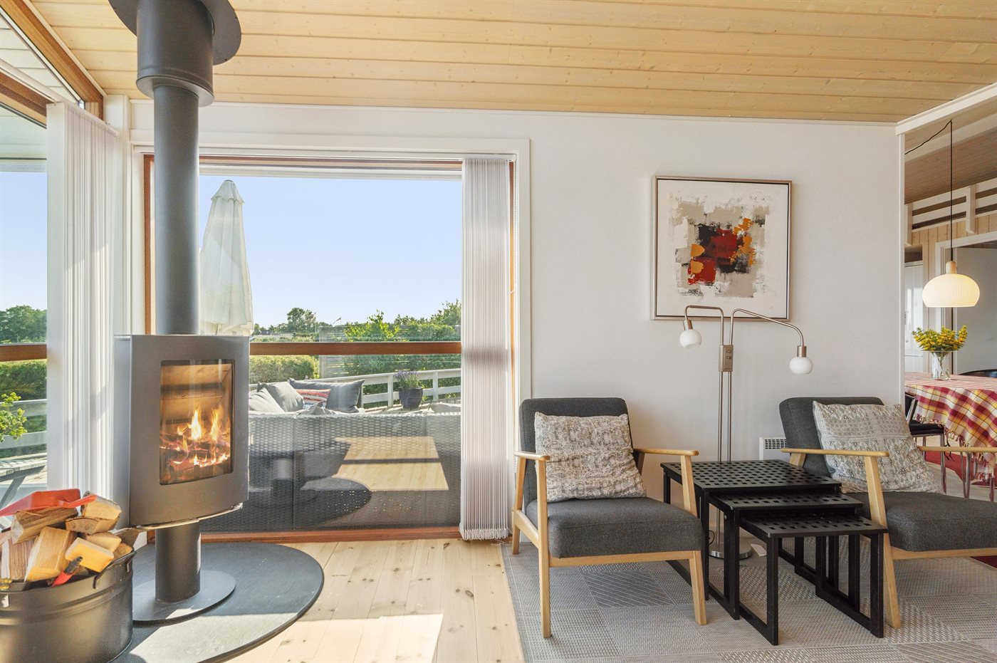 Modernes Ferienhaus mit Meerblick & Sauna, nah am Strand - Bild 4