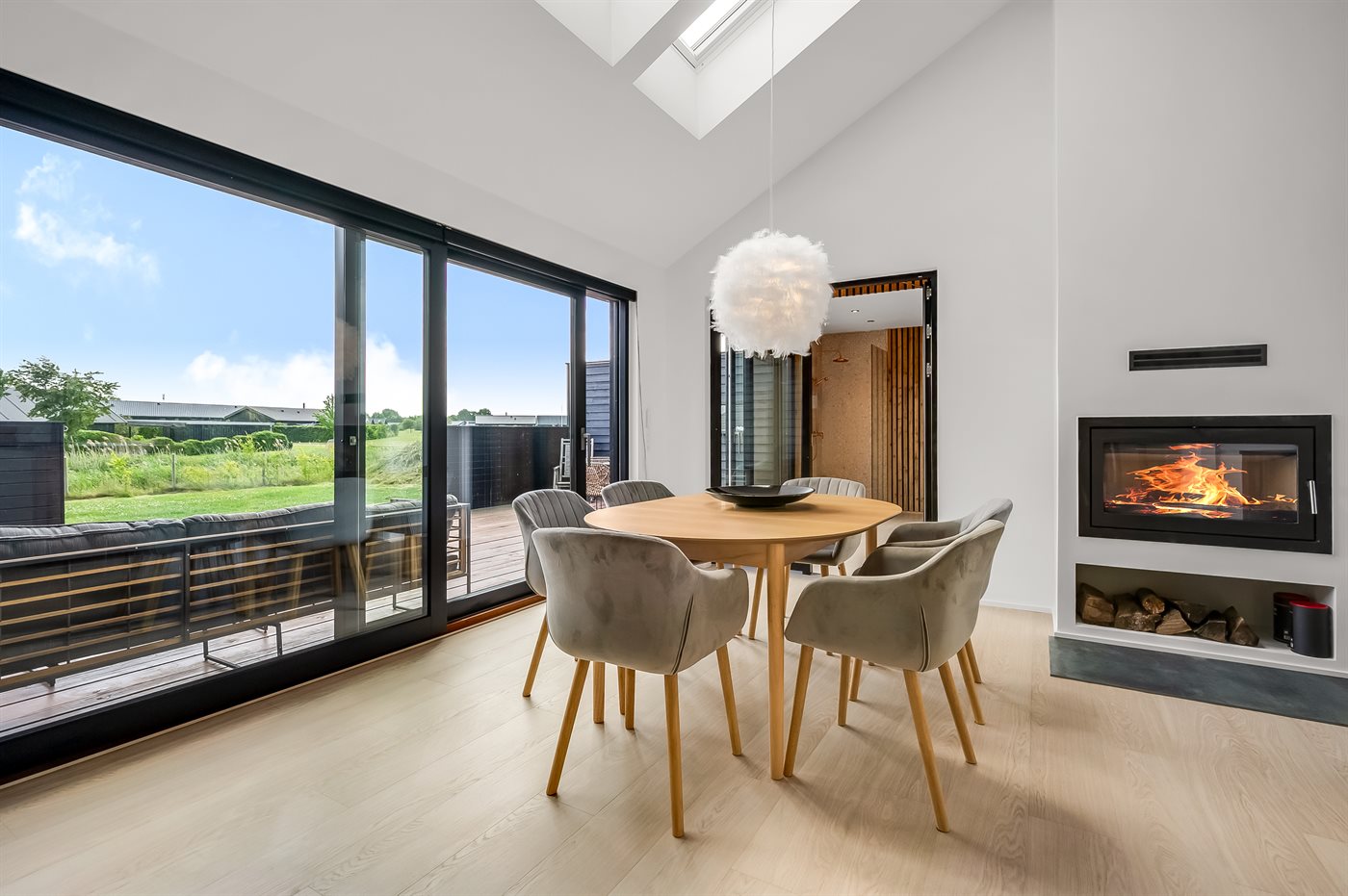 Modernes Ferienhaus mit Sauna und Kamin am Saksild Strand - Bild 3