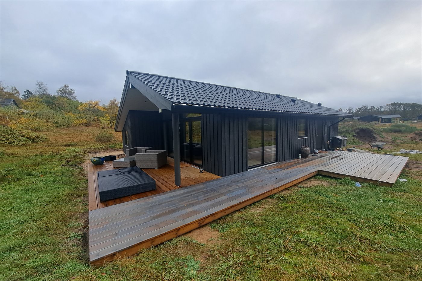 Neubau am Rørbæk See: Sauna, Kamin & Ruhe pur in der Natur