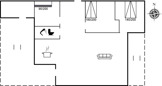 Grundriss Ferienhaus 60-5617 in Sönderby