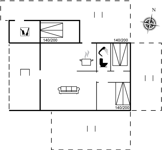 Floor plan_Holiday home_61-1010