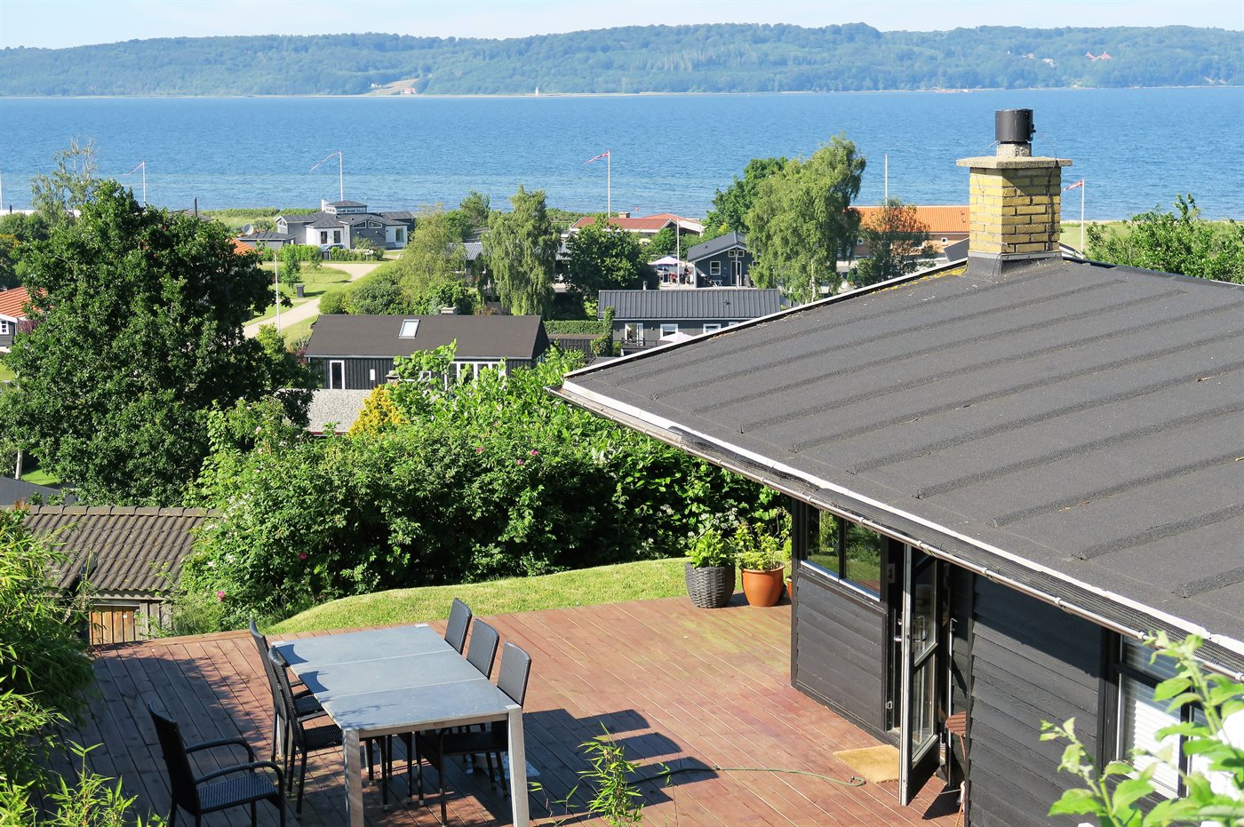 Traumhaus mit Panoramablick am Vejle Fjord in Mørkholt