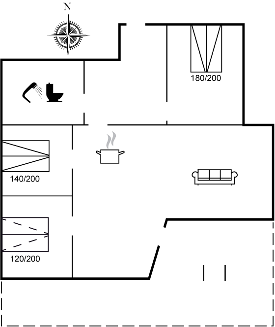 Grundriss Ferienhaus 61-1092 in Höll