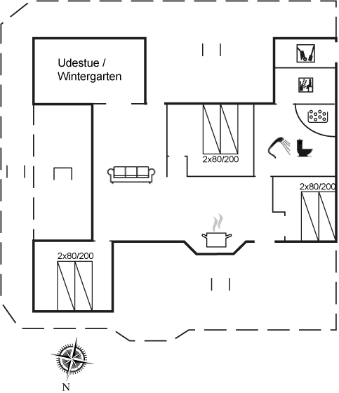Grundriss Ferienhaus 61-5012 in Grönninghoved