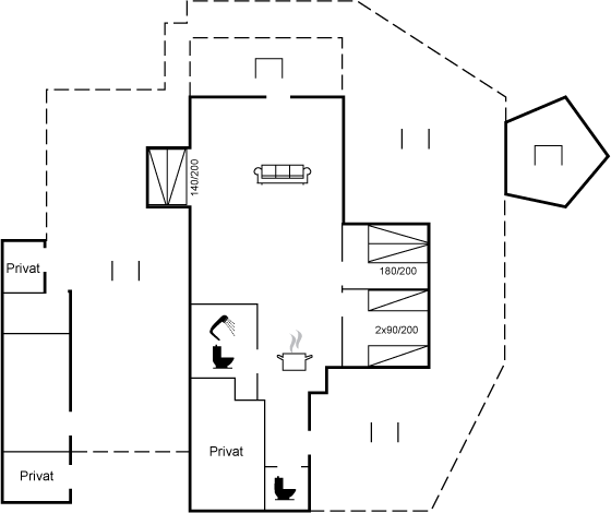 Grundriss Ferienhaus 61-5116 in Grönninghoved