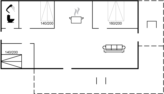 Grundriss Ferienhaus 61-6124 in Hejlsminde