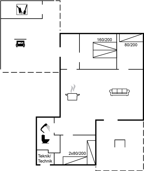 Grundriss Ferienhaus 61-6168 in Hejlsminde
