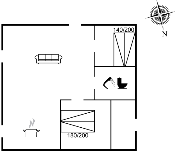 Grundriss Ferienhaus 61-6201 in Hejlsminde