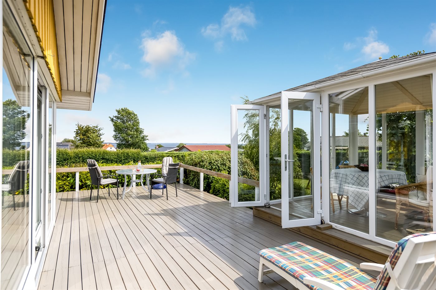 Urlaubsoase mit Meerblick, Sauna &amp; Wintergarten am Hejlsminde Strand