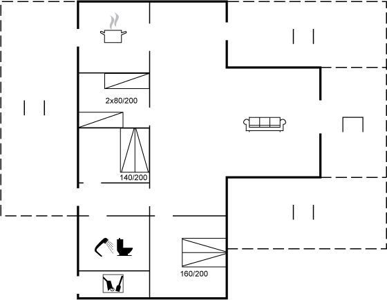 Grundriss Ferienhaus 61-6303 in Hejlsminde